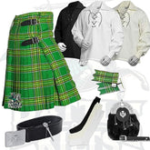 Battle Of Kilts Men’s Tartan Kilt Outfit – 8-Piece Scottish Set with Premium Accessories